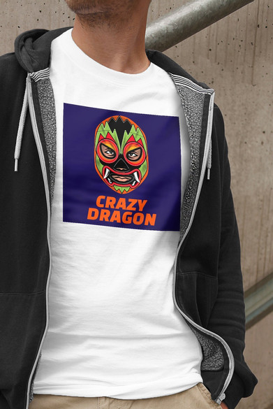 Koszulka z naszywką Crazy Dragon