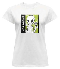 Bluzka damska z naszywką Not alone