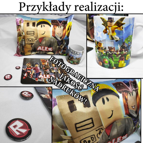 ROBLOX Zestaw na Prezent z Imieniem + Gratisy Fana