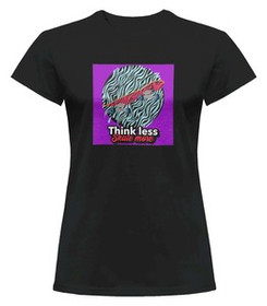 Bluzka damska z naszywką Think less,scate more