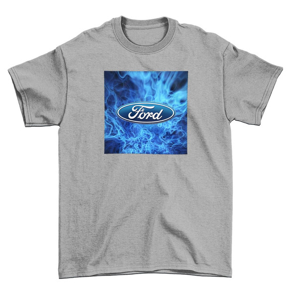 Koszulka z naszywką Ford logo blue