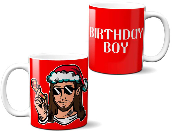 Kubek ŚWIĄTECZNY BIRTHDAY BOY Święta na Prezent 
