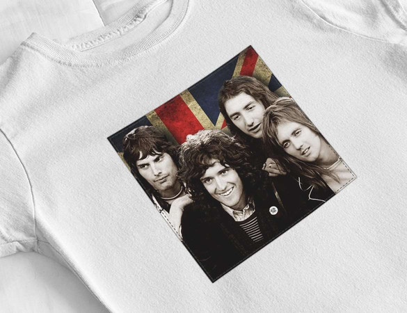 Bluzka damska z naszywką Queen Zespół