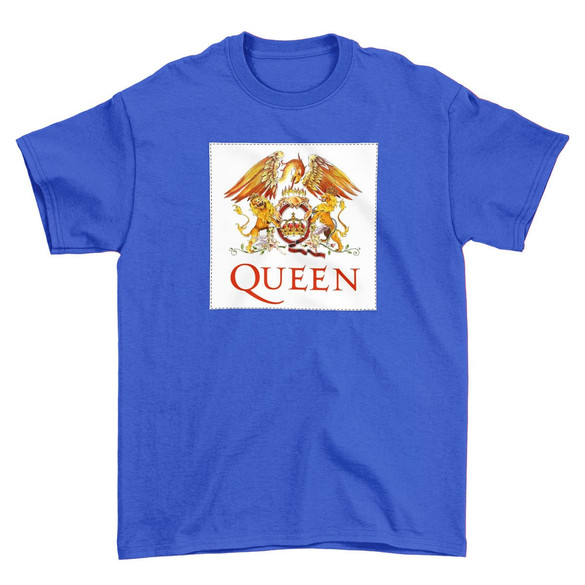 Koszulka z naszywką Queen logo white