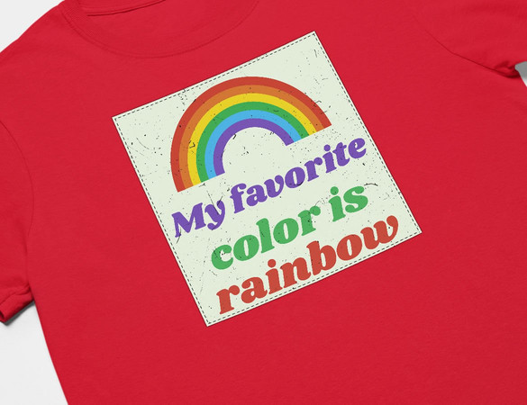 Koszulka z naszywką Favourite colour