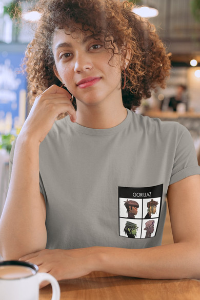Koszulka z kieszonką Gorillaz