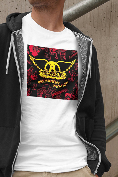 Koszulka z naszywką AEROSMITH 