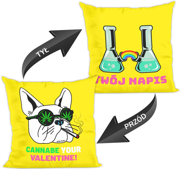 Poduszka na Walentynki DODAJ NAPIS