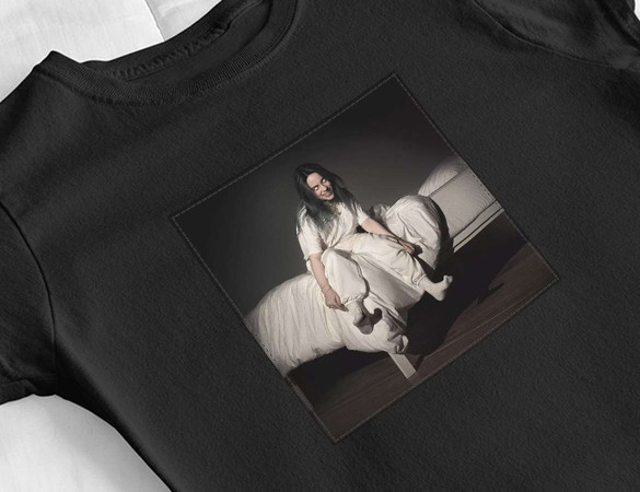 Bluzka damska z naszywką Billie Eilish 01