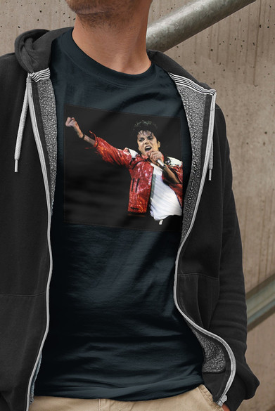 Koszulka z naszywką Michael Jackson 01