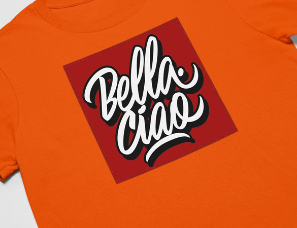 Koszulka z naszywką Dom z papieru b-ciao