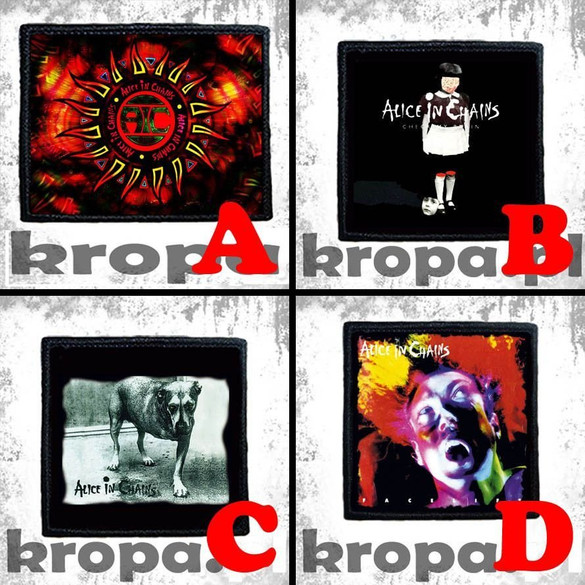 Naszywka ALICE IN CHAINS 10 x 10 cm  Dużo Wzorów!