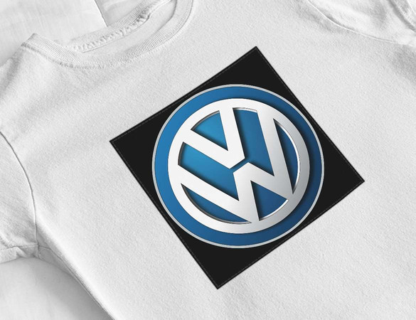 Bluzka damska z naszywką Volkswagen logo black