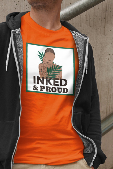 Koszulka z naszywką Inked&Proud