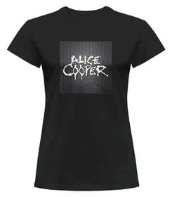 Bluzka damska z naszywką Alice Cooper logo