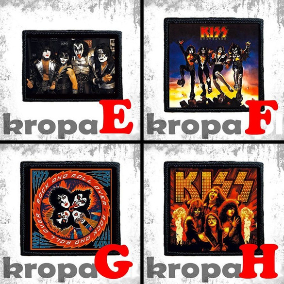 Naszywka KISS 8 X 8 cm Dużo Wzorów!