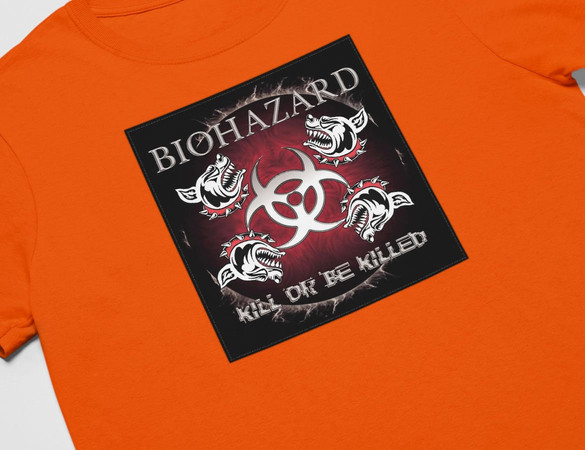 Koszulka z naszywką Biohazard 03