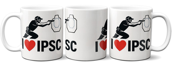 Kubek dla strzelca I LOVE IPSC