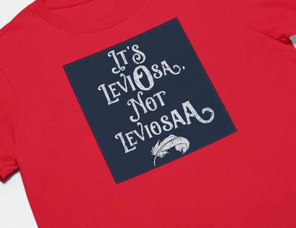 Koszulka z naszywką  Harry Potter leviosa