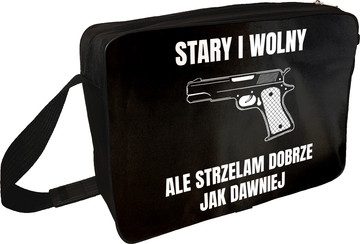 Torba na ramię dla strzelca Stary i wolny, Ale strzelam Dobrze jak dawniej