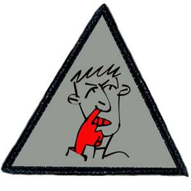 Naszywka Dłubanie w nosie jest ZDROWE