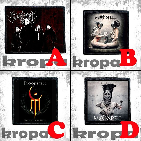 Naszywka MOONSPELL 8 X 8 cm Dużo Wzorów!