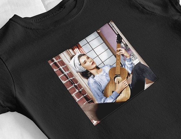 Bluzka damska z naszywką Audrey Hepburn 01