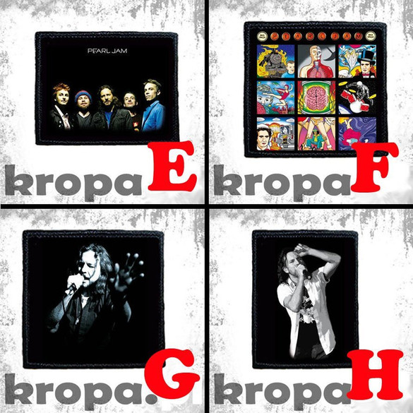 Naszywka PEARL JAM 8 X 8 cm Dużo Wzorów!