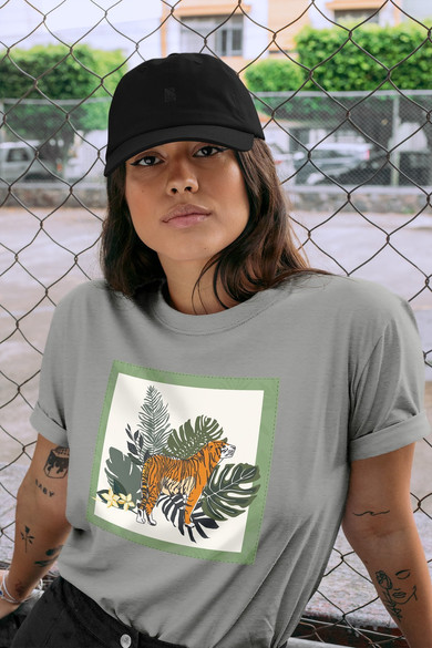 Koszulka z naszywką Tiger/Nature