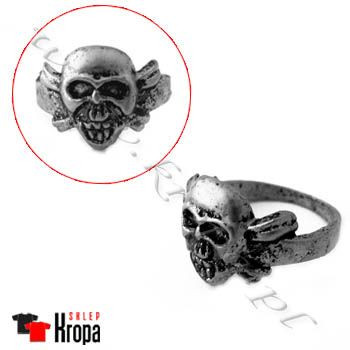 Pierścień CZASZKA Z PISZCZELAMI - 11