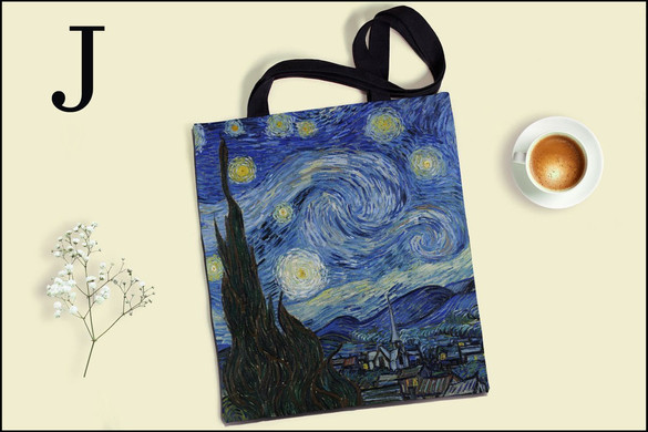 Torba na ramię ARTYŚCI OBRAZY SZTUKA Dużo Wzorów!!