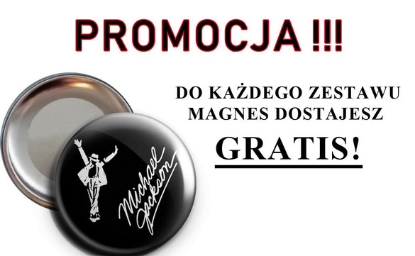 MICHAEL JACKSON Zestaw poduszka kubek WZORY+GRATIS