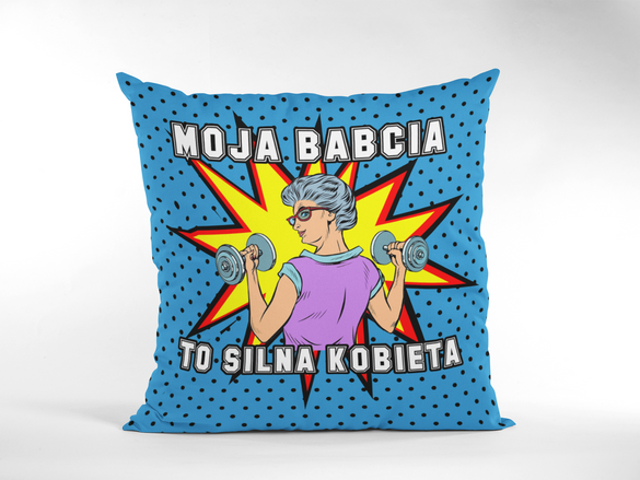 Poduszka na Dzień Babci. Magnes i Imię GRATIS!