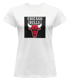Bluzka damska z naszywką NBA CHICAGO BULLS
