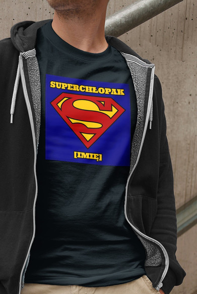 Koszulka z naszywką na Walentynki TWÓJ NAPIS