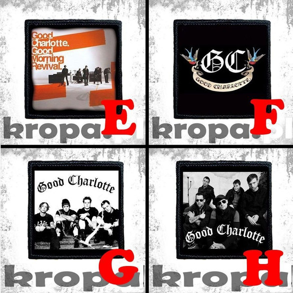 Naszywka GOOD CHARLOTTE 8 X 8 cm Dużo Wzorów!