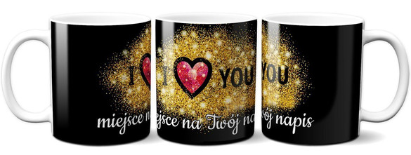 Kubek na Walentynki DODAJ NAPIS!