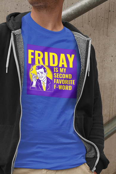 Koszulka z naszywką Friday – man