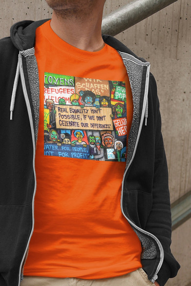 Koszulka z naszywką Anti Racism