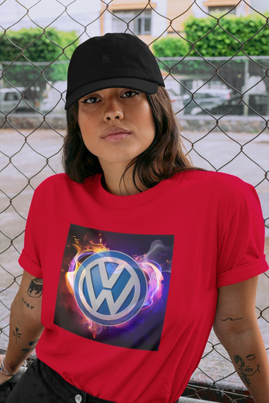 Koszulka z naszywką Volkswagen logo colours