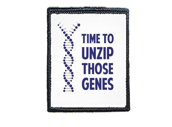 Naszywka TIME TO UNZIP THOSE GENES