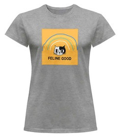 Bluzka damska z naszywką Feline good