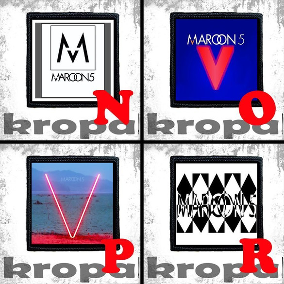 Naszywka MAROON 5 10 x 10 cm  Dużo Wzorów!