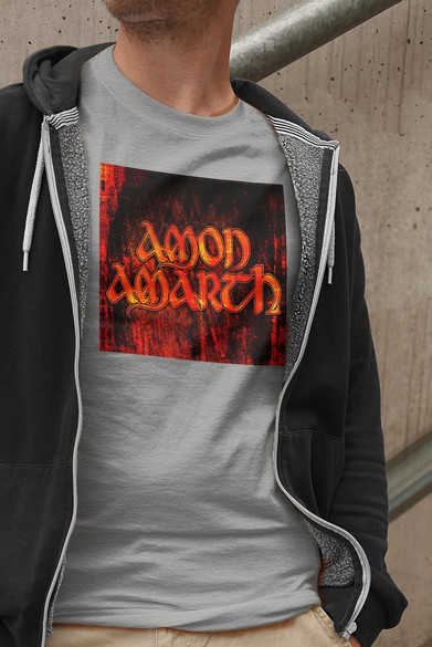 Koszulka z naszywką Amon Amarth logo