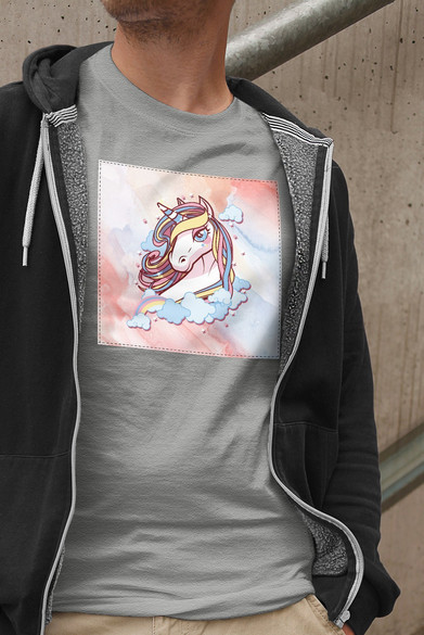 Koszulka z naszywką Unicorne 02