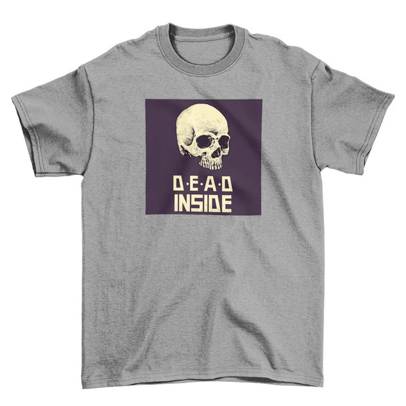 Koszulka z naszywką Skull : Dead inside