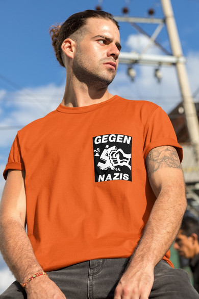 Koszulka z kieszonką  Gegen Nazis