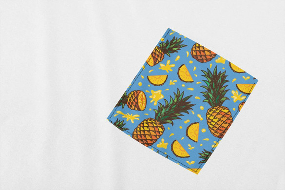 Koszulka z kieszonką ANANASY 2