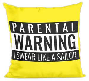 Poduszka I swear like a sailor