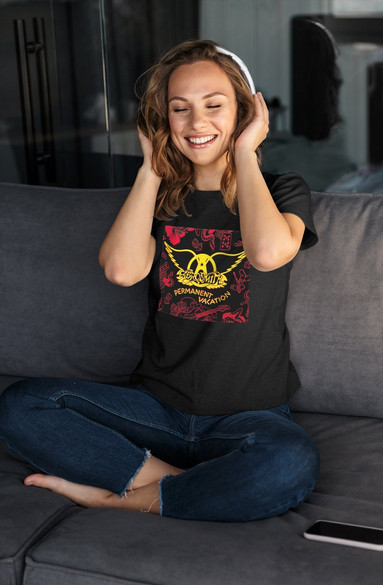 Bluzka damska z naszywką AEROSMITH 